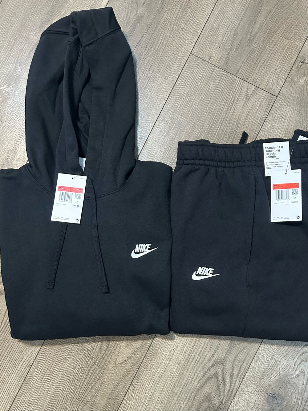 Nike Black Hoodie & Joggers Set Men’s Size Large
